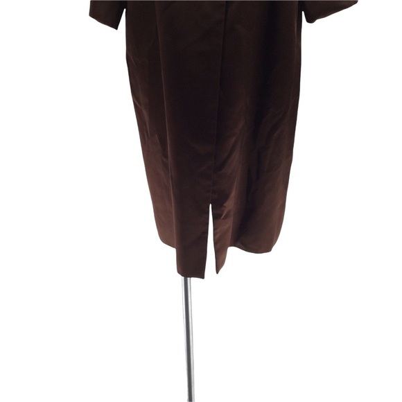 Vintage 1920s Art Deco Fur and Silk chocolate Brown Coat - Picture 11 of 16